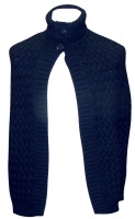 Johnstons - Ladies cashmere split roll collar poncho